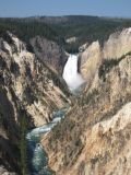 Lower falls of yellowstone river