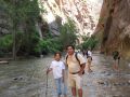 The  Zion canyons narrows