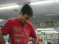 Pacquiao training for Mosley 4-12-11