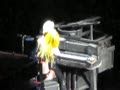 Maria Aragon on stage with Lady Gaga