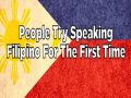 Americans speaking filipino