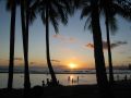 Sunset at waikiki beach