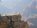 Sitting by the edge of the cliff